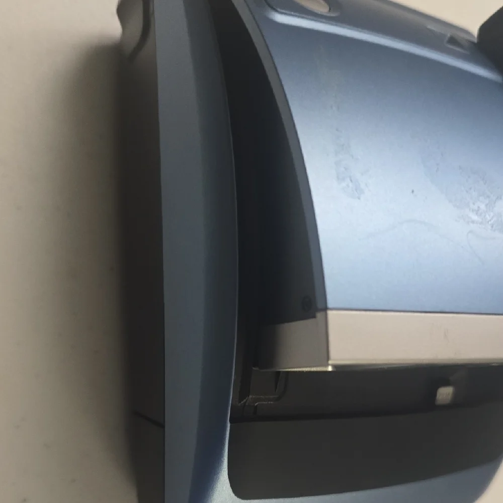 Polaroid One600 Instant Camera in Metallic Blue and Silver